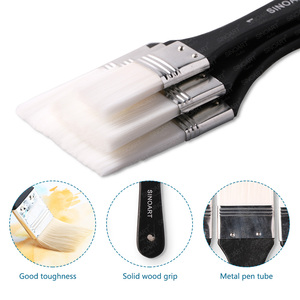 <span class=keywords><strong>Pennelli</strong></span> per <span class=keywords><strong>pittura</strong></span> in fibra sintetica SINOART Low Moq 3 pezzi <span class=keywords><strong>pennelli</strong></span> per <span class=keywords><strong>pittura</strong></span> a <span class=keywords><strong>olio</strong></span> pennello acrilico bianco - Product Image 2