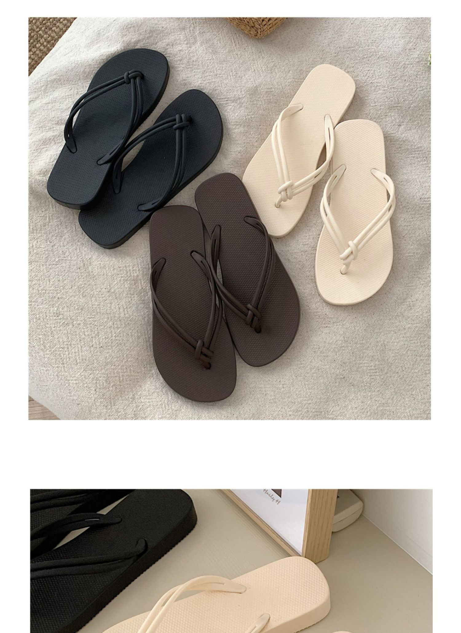 Ladies Filp Flops Slippers Cheap Wholesale PE Filpflops Women Fashion Beach Shoes