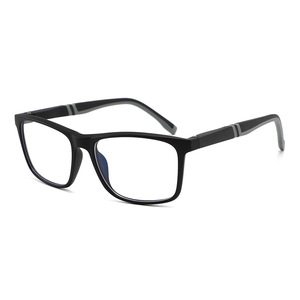 Lunettes carrées ultralégères Tr90 anti-lumière bleue, monture complète, verres PC, montures de lunettes unisexes pour un look naturel, style rétro simple - Product Image 1