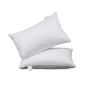 Otel yastık beyaz pamuk yastıklar aşağı sağlıklı uyku otel yastık lüks için alternatif dolum