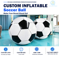 Ballon de football gonflable géant, décoration gonflable sur le thème du sport pour événements commerciaux, ballon gonflable personnalisé imprimé