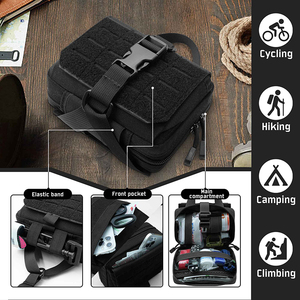 Bolsa médica con cremalleras dobles, bolsa de rescate médico, bolsa de botiquín de primeros auxilios táctico Molle para senderismo al aire libre, ciclismo - Product Image 4