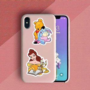 Autocollants personnalisés imperméables de princesses de dessins animés, autocollants en vinyle mignons pour ordinateur portable, bouteille d'eau, <span class=keywords><strong>coque</strong></span> de téléphone, cadeau pour filles, décoration DIY - Product Image 1