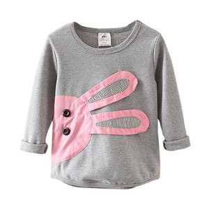 Vêtements de boutique pour enfants en gros pour le Bangladesh, t-shirts unis à manches longues personnalisés provenant d'un fournisseur chinois - Product Image 1