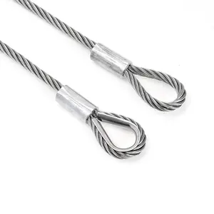 Kits de Cable de seguridad con accesorios, cuerda de alambre Marina ss316 7X19, a precio de fábrica