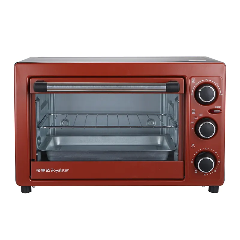 Simple traditional 20L red electric oven factory hot sale multifunctional electric stove ovens electrical oven