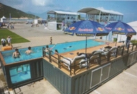 Piscine extérieure préfabriquée SHIYI S-01-1 de 20 pieds, design moderne, en acier, pour usage hôtelier