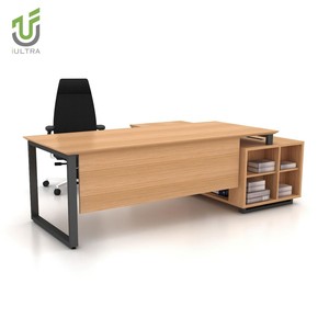 Iultra Gỗ Tếch điều hành làm việc điều hành Bàn, MDF MFC thiết kế sang trọng Giám Đốc văn phòng hiện đại bảng, kích thước lớn - Product Image 3