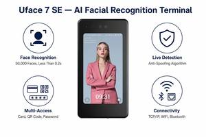 Máquina de Control de Asistencia con Reconocimiento Facial WiFi y Nube, OEM/ODM, con Logotipo Personalizado, Marca Privada, para Pedidos al por Mayor, Suministro desde China - Product Image 2