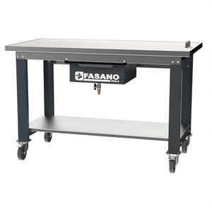 Fasano <b>Tools</b> Workbench 137 R1.5 Steel Top With <b>Drawer</b> And Shelf For Auto Repair - Product Image 2