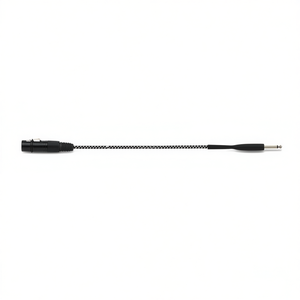 Cable de audio mono Cannon XLR hembra a jack macho de 6.35mm, 5 metros, blanco y negro - Product Image 2