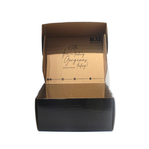 Boîtes d'expédition en carton ondulé avec logo de marque personnalisé, emballage durable et recyclable pour cosmétiques, perruques, cadeaux, envoi postal - Product Image 5