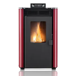 WIFI adorefies 7 kw nero cina all'ingrosso gran bretagna Hot ghisa Indoor biomassa stufa a Pellet di legno