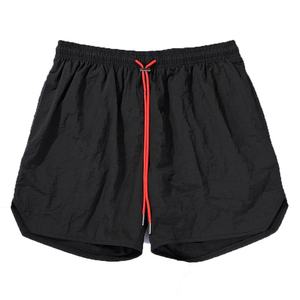Shorts en nylon à motif uni, nouvelle conception pour hommes, service OEM, décontractés, taille mi-haute, tricotés en polyester, fermeture à cordon - Product Image 5