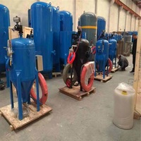 Machine de sablage automatique portable économique pour l'élimination de la rouille humide/sèche