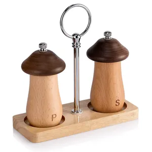 Professional quality wooden Salt And Pepper Grinder are available in any grinding size to meet your recipe requirements