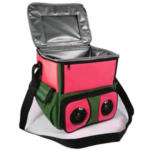 New Fashion Beer Wine Chiller Durable Big Capacity Insulated Cooler Bags Picnic Cooler Bag With Build-in Speakers
