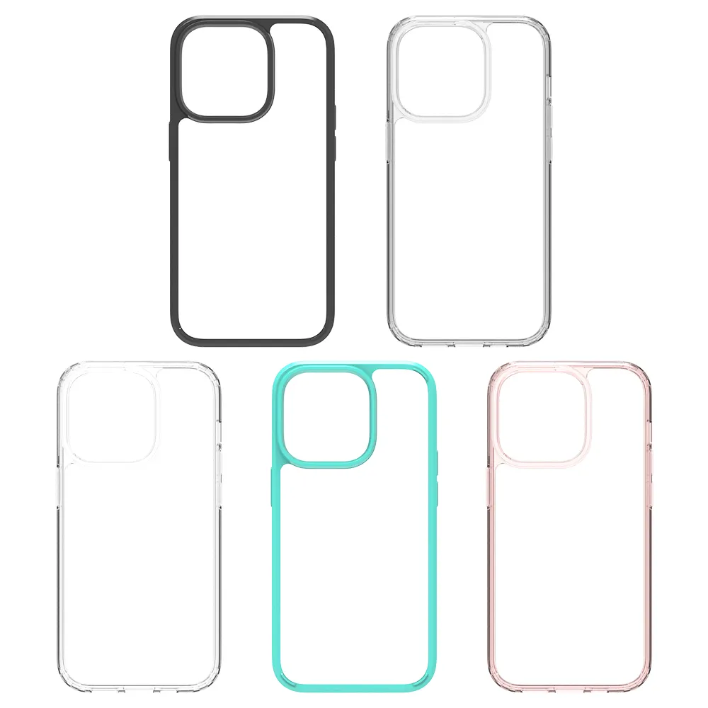 Capa dura de acrílico à prova de choque, capa de celular para iphone 13 14 pro