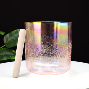 Cuencos <span class=keywords><strong>de</strong></span> cristal <span class=keywords><strong>de</strong></span> alquimia Rosa 432Hz Perfect Pitch Soul Gemstone Bowls Instrumentos Musicales Yoga Meditación - Product Image 6