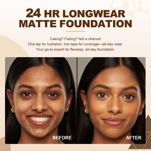 Nuovi Arrivi Fondotinta Vegano Opaco Impermeabile a Copertura Totale Trucco con Logo Personalizzato Etichetta Privata Fondotinta Liquido - Product Image 3