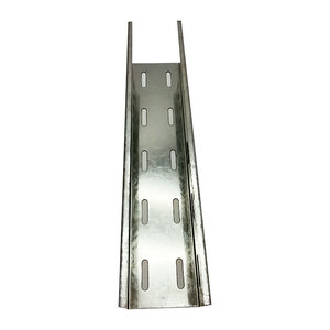 Support de câbles industriel ventilé/perforé en acier galvanisé, type plateau multi-trous, capacité 80 pièces - Product Image 3