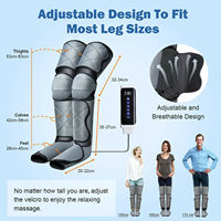 Masseur électrique pour les jambes en promotion avec compression d'air et chaleur pour soulager la douleur et améliorer la circulation sanguine