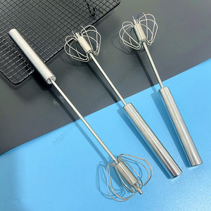 Batteur semi-automatique en acier inoxydable Syh381, mélangeur rotatif manuel à pression, outil de pâtisserie de cuisine, fouet à œufs - Product Image 5