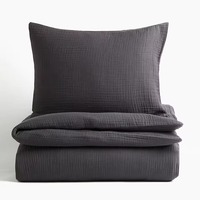 Ensemble de literie en coton mousseline 4 pièces, collection bio avec housse de couette pour chambre d'enfant