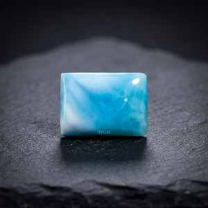 Pierres précieuses naturelles Larimar de haute qualité, octogonales 13x18mm, SUNSHINE JAIPUR GEMS MINERALS, bleu foncé, bleu ciel clair, pierres précieuses en vrac - Product Image 1