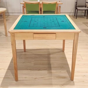Mesa de ajedrez y cartas de madera maciza con almacenamiento para uso en interiores y exteriores - Product Image 4