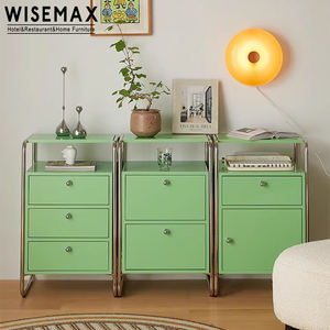 WISEMAX mobili moderni Nordic salotto <span class=keywords><strong>angolo</strong></span> credenza MDF in acciaio inox armadietto di stoccaggio <span class=keywords><strong>per</strong></span> Hotel a casa Villa Cafe - Product Image 4