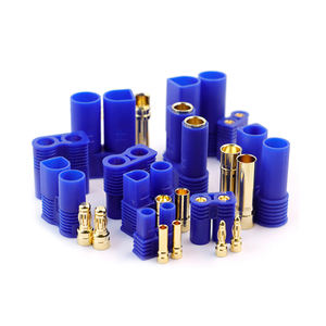 Комплект разъемов Amass EC2 EC3 EC5 (штекер/гнездо) для RC-аккумуляторов, клеммы типа «пуля», адаптеры для пайки, разъемы типа «банан», для печатных плат, 500В 15А - Product Image 1