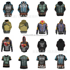 <strong>Star</strong> W Book of Boba 3D Digital Print <strong>Hoodie</strong> Zipper - Product Image 6