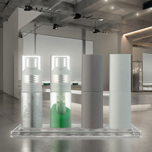 Botella pulverizadora de polvo de talco de niebla fina PET al por mayor con bomba de tapón de rosca para lociones, champús, cremas, agua, superficie serigrafiada - Product Image 1