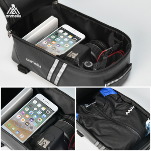 Sac de selle de vélo multifonctionnel 8L pratique PU étanche <span class=keywords><strong>porte</strong></span>-bagages et valise taille personnalisable sac de rangement d'équitation - Product Image 2