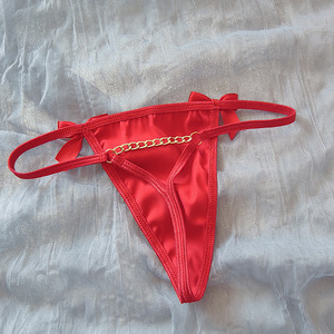 2026 Ladies G String Underwear Tanga Hollow Out <strong>T</strong> <strong>Back</strong> Hollow Out Sexy Women's Panties Thongs with Bow - Product Image 5