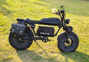 도매 48V 1500W 풀 서스펜션 전기 자전거 성인 뚱뚱한 타이어 알루미늄 합금 포크 V 브레이크 남여 공용 페달 V 브레이크 제동 - Product Image 2