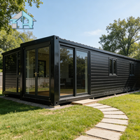 Villa moderne de 40 pieds entièrement meublée, conteneur pliable et extensible, préfabriqué, modulaire, pour jardin, bureau mobile ou logement secondaire