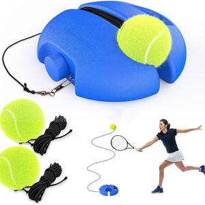 Entrenador de rebote de tenis con base redonda y correa de alta elasticidad - Duradero y resistente al desgaste para práctica individual GZ RTS Pedido mixto a granel - Product Image 2