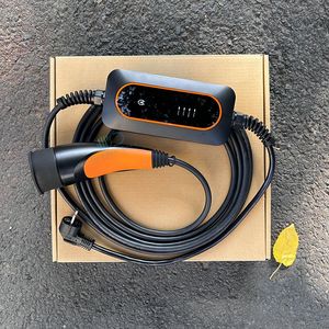 Nivel 2 16A 32A 3.7KW 7.4KW <span class=keywords><strong>EV</strong></span> Cargador de coche portátil Tipo 1 2 GBT para carga de coche eléctrico para el hogar - Product Image 5