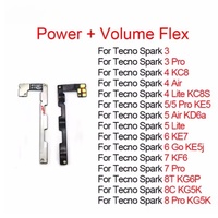 Piezas de repuesto para teléfono móvil, botón de encendido para Infinix Hot 10I, interruptor de encendido y apagado, Cable flexible para Itel Infinix Tecno, pieza de repuesto