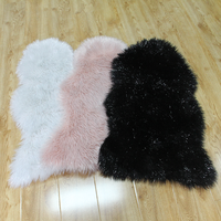 Tapis de luxe fabriqués à la machine, tapis et carpettes en peau de mouton pour salon