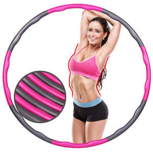 Haute qualité en gros pas cher Flexible Fitness Hula pondéré <span class=keywords><strong>Hoola</strong></span> Fitness Hoop avec mousse de couleur arc-en-ciel - Product Image 4
