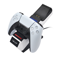 Station de charge à double support Accessoires de jeu avec adaptateur pour deux contrôleurs à double sens pour PS5