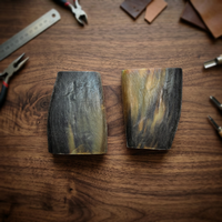Bloc de corne de buffle naturelle, matière première pour la sculpture et la fabrication artisanale, grande taille, écologique, fait main, durable, multi-usages