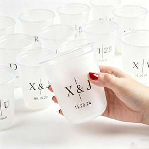 300ml Name Wedding 12oz Reusable Creative Beverage <b>Plastic</b> <b>Cups</b> Chicken Hotpot Food Bowls Takeaway <b>Drinking</b> <b>Cup</b> with Lid & Straw - Product Image 1
