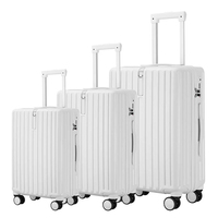 Ensembles de valises d'affaires en aluminium haut de gamme et classiques personnalisées de 20 ''24'' 28 ''pour PC mallette de voyage d'enregistrement de 20 pouces