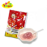 Hartvormige Zure Op Maat Gemaakte Snoeplolly Met Gelukspoppoeder (7G Lolly 11G Poeder)