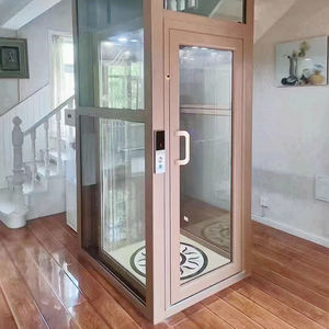 Lift Hidrolik Rumah Modern untuk Penggunaan Hunian, Lift Rumah Kecil Mewah Berbahan Kaca, Lift Penumpang Vertikal Kompak untuk Vila - Product Image 5