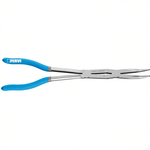 Alicates de doble fulcro Fervi Long de 45 grados, agarre de precisión de acero al cromo vanadio - Product Image 2